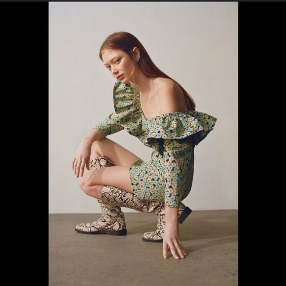 Zara poplin daisy dress Size M NEW WITH TAG! - Picture 1 of 10